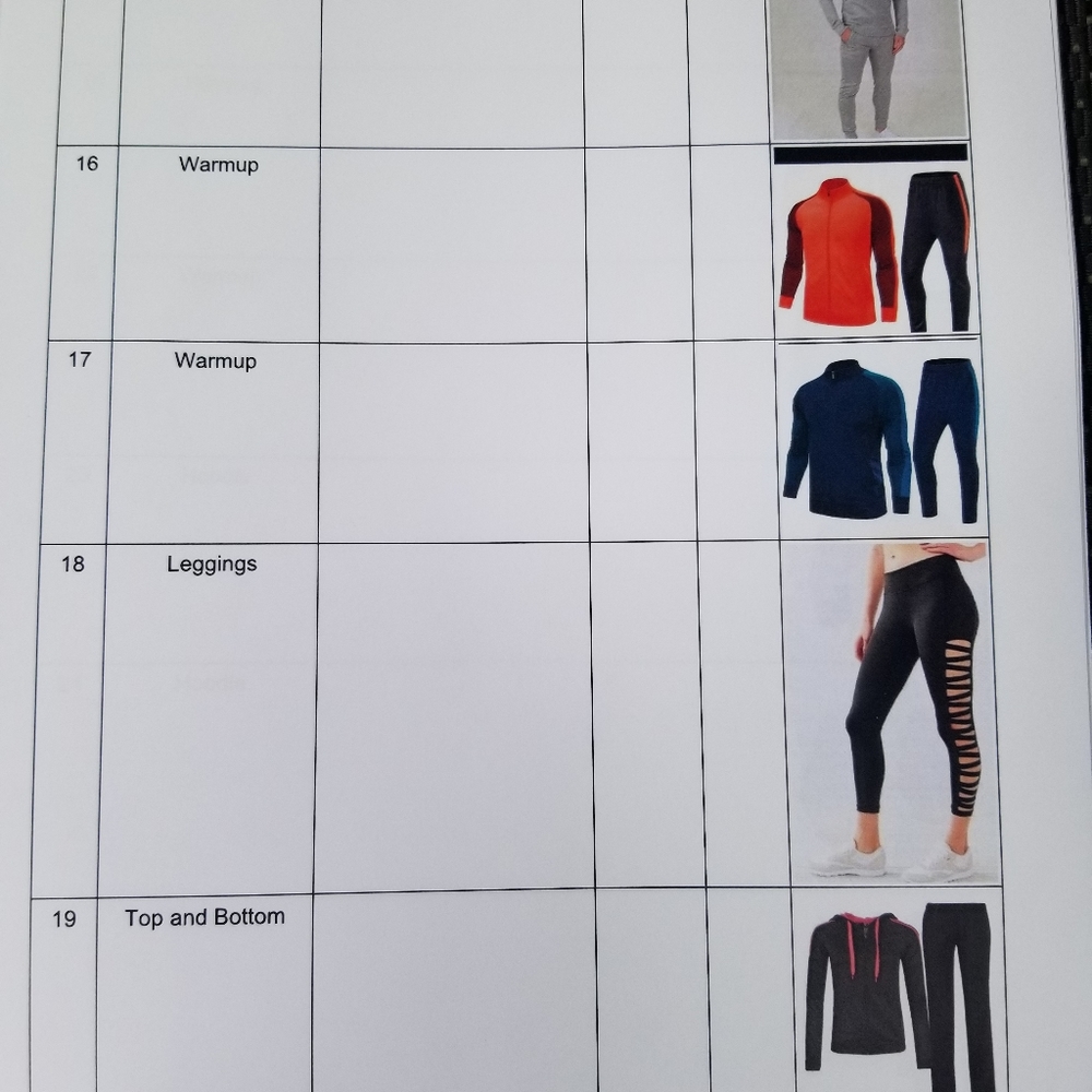 Atheletic wear